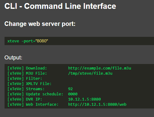 CLI - Port Port